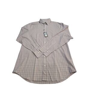 Holderness & Bourne Men’s Large Button Down Dress Shirt Check Pattern NWT Golf